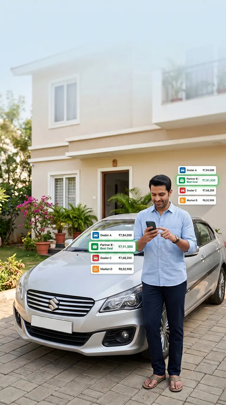 Partners submit offers. You pick the best deal.
